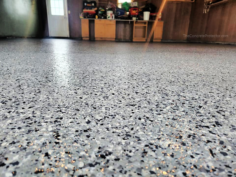Epoxy floor coating, garage finish